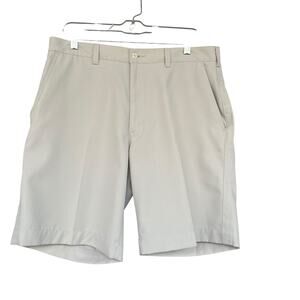 PGA Tour Mens Golf Shorts Size 34 Beige Athleisure Activewear Casual Chino